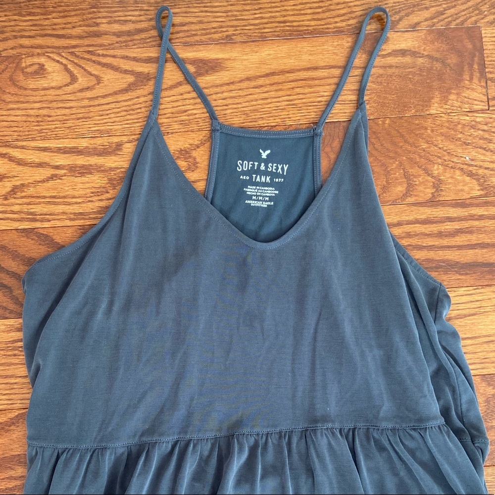 American Eagle Grey Tank size M